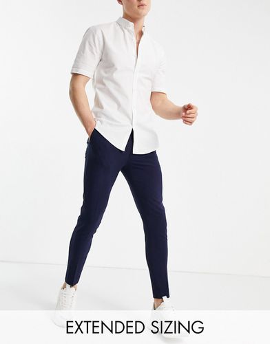 Pantalon court habillé ultra ajusté - Bleu - Asos Design - Modalova