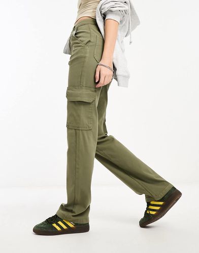 Pantalon cargo ajusté à poches - Kaki - Asos Design - Modalova