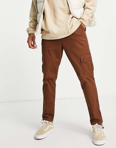 Pantalon cargo fuselé avec fermetures à bouton stoppeur - clair - Asos Design - Modalova