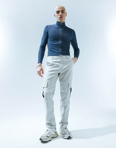 Pantalon cargo slim - Taupe - Asos Design - Modalova