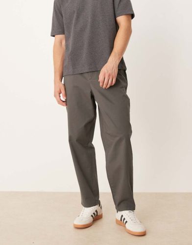 Pantalon carotte lgant - Anthracite - Asos Design - Modalova