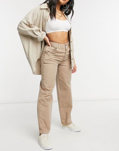 Pantalon chino ample - Taupe - Asos Design - Modalova
