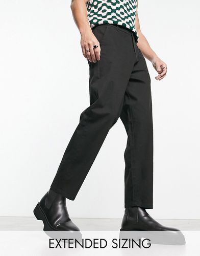 Pantalon chino fuselé oversize - Noir - Asos Design - Modalova