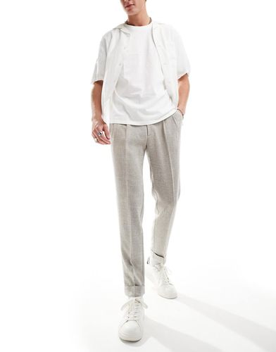 Pantalon chino fuselé élégant texturé - clair - Asos Design - Modalova