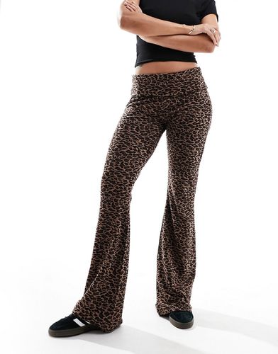 Pantalon à revers - Imprimé léopard - Asos Design - Modalova