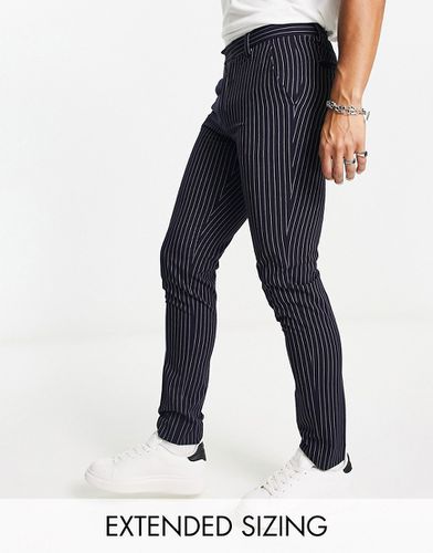 Pantalon ajusté habillé à fines rayures - Asos Design - Modalova