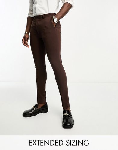 Pantalon de costume ultra ajusté - Chocolat - Asos Design - Modalova