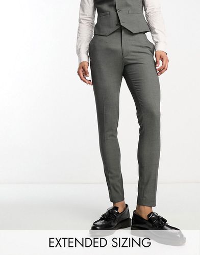 Pantalon de costume ultra-ajusté en tissu micro-texturé - moyen - Asos Design - Modalova