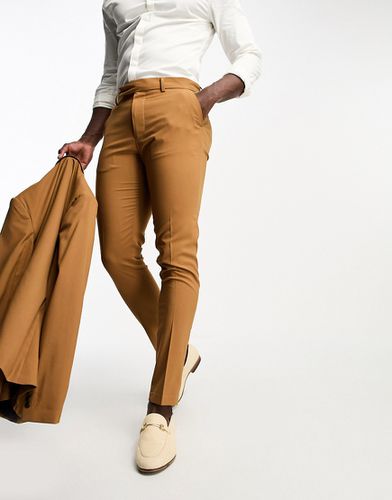 Pantalon de costume ajusté - Tabac - Asos Design - Modalova