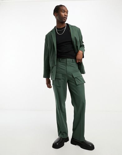 Pantalon de costume ample à poches cargo - Asos Design - Modalova