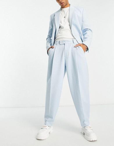 Pantalon de costume coupe ballon ultra large à motif pied-de-poule - Asos Design - Modalova