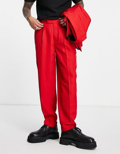 Pantalon de costume fuselé oversize - électrique - ASOS DESIGN - Modalova
