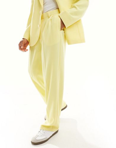 Pantalon de costume large en crêpe - vif - Asos Design - Modalova