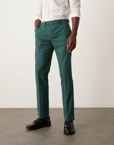 Pantalon de costume slim à motif hachuré - Asos Design - Modalova