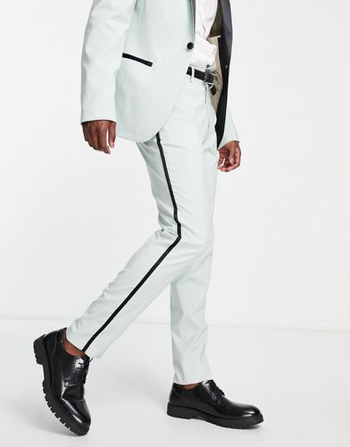 Pantalon de costume style smoking coupe skinny - Asos Design - Modalova