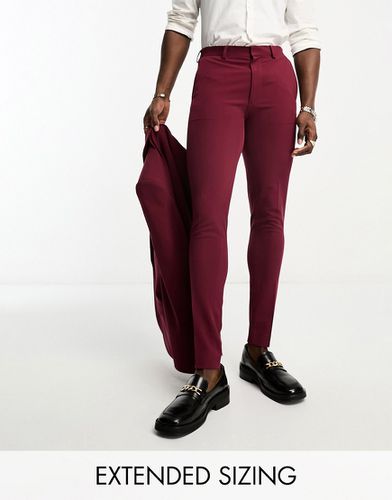 Pantalon de costume super skinny - Bordeaux foncé - Asos Design - Modalova