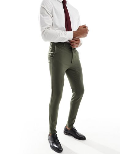Pantalon de costume super slim - Kaki - Asos Design - Modalova