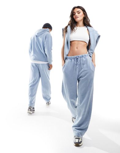 Pantalon de jogging ample d'ensemble unisexe - denim délavé - Asos Design - Modalova