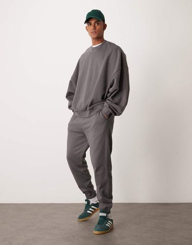 Pantalon de jogging basique fuselé - Anthracite - Asos Design - Modalova