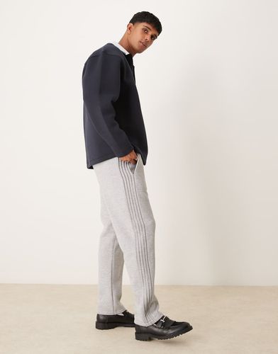 Pantalon de jogging droit à empiècements rayés - chiné - Asos Design - Modalova