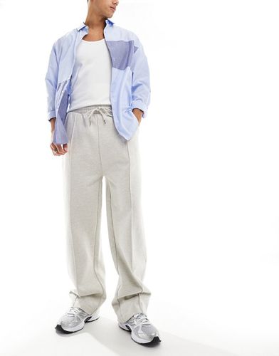Pantalon de jogging large oversize en tissu épais - chiné - Asos Design - Modalova