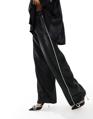 Pantalon de pyjama d'ensemble en satin avec liserés - Asos Design - Modalova