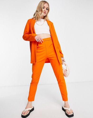 Pantalon de tailleur fuselé en jersey - Orange - Asos Design - Modalova