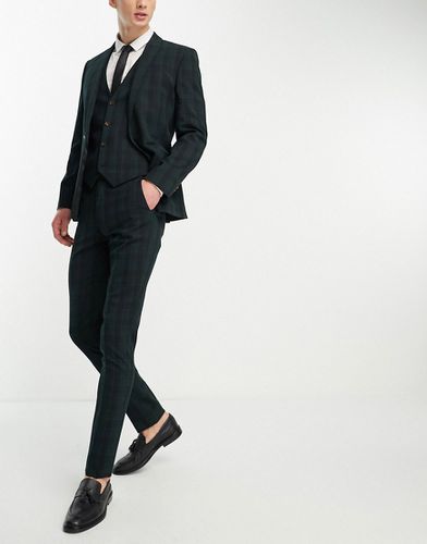 Pantalon de tailleur skinny à carreaux - forêt - Asos Design - Modalova