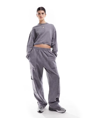 Pantalon d'ensemble de jogging utilitaire - Anthracite - Asos Design - Modalova