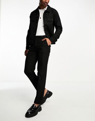 Pantalon d'ensemble slim élégant en sergé - Asos Design - Modalova