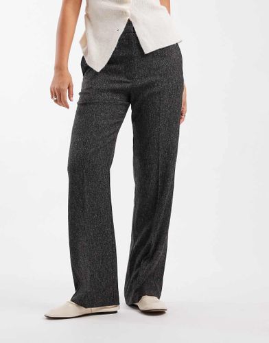 Pantalon droit coupe slim ajust - Sel et poivre - Asos Design - Modalova
