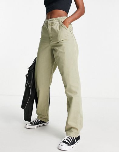 Pantalon droit ample - Kaki - Asos Design - Modalova