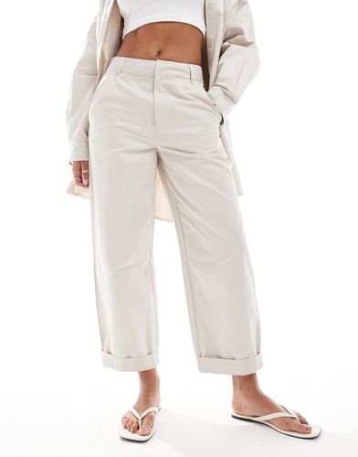 Pantalon droit d'ensemble - Beige - Asos Design - Modalova