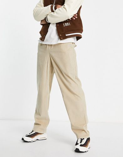 Pantalon en velours côtelé coupe baggy - Beige - Asos Design - Modalova