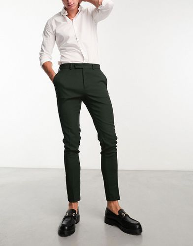 Pantalon élégant ajusté en tissu texturé - moyen - Asos Design - Modalova