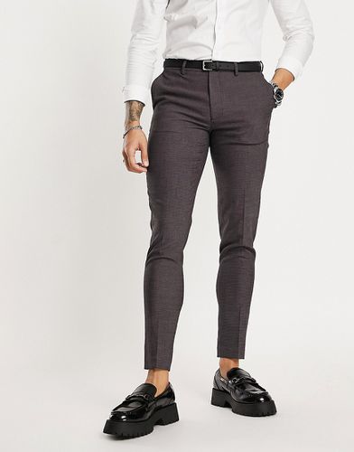 Pantalon élégant super ajusté à motif pois - Lilas - Asos Design - Modalova