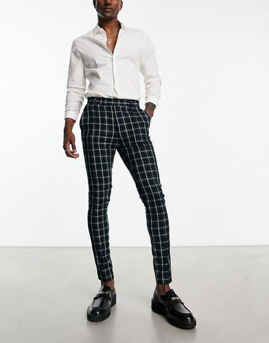 Pantalon habillé ultra ajusté à carreaux écossais - Asos Design - Modalova