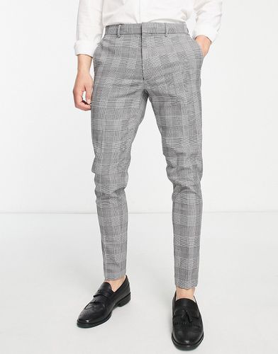Pantalon habillé ultra ajusté à carreaux Prince de Galles - Asos Design - Modalova