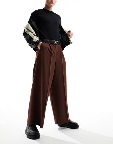 Pantalon habillé ultra ample - Marron - Asos Design - Modalova
