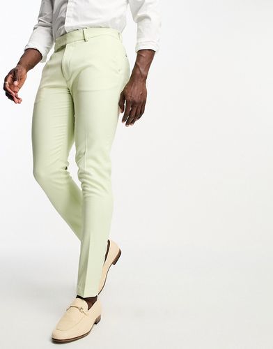 Pantalon habillé ajusté et texturé - menthe - Asos Design - Modalova