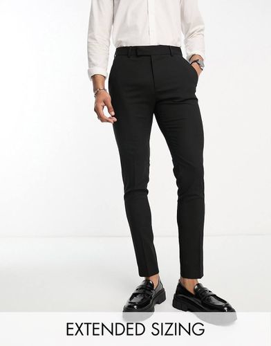 Pantalon habillé coupe ajustée - Noir - Asos Design - Modalova