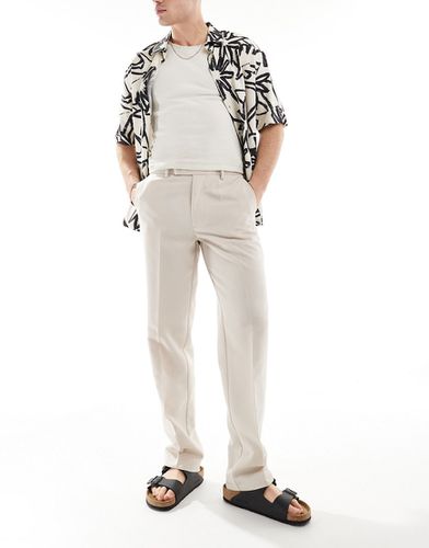 Pantalon habillé coupe droite - Taupe - Asos Design - Modalova
