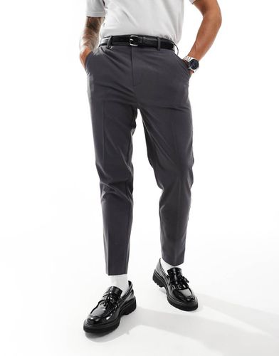 Pantalon habillé coupe fuselée - Anthracite - Asos Design - Modalova