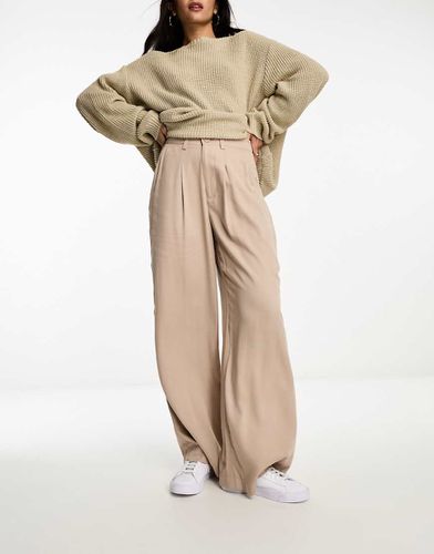 Pantalon large coupe dad - Taupe - Asos Design - Modalova