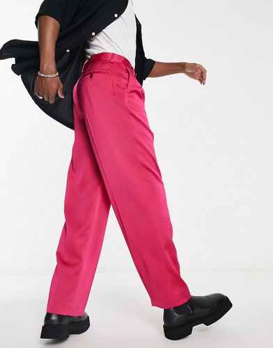 Pantalon large habillé en satin - Asos Design - Modalova