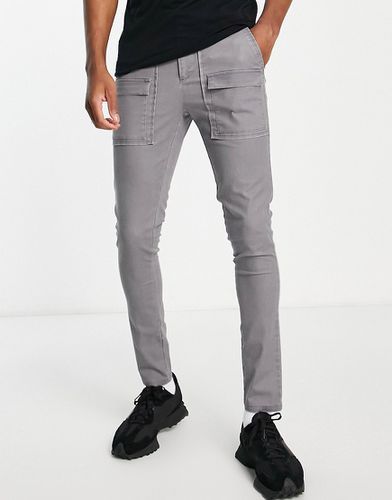 Pantalon super skinny avec poches avant - Anthracite - Asos Design - Modalova