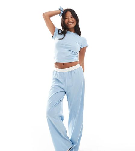 ASOS DESIGN Petite - Mix & Match - Pantalon de pyjama avec bords en picot et taille apparente - Asos Petite - Modalova