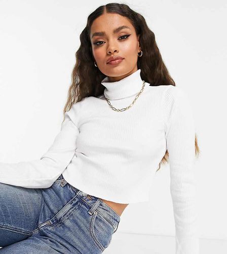 ASOS DESIGN Petite - Crop top côtelé à col roulé - Asos Petite - Modalova