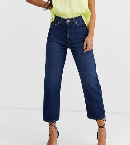 ASOS DESIGN Petite - Florence - Jean droit authentique - Délavage foncé intense - Asos Petite - Modalova