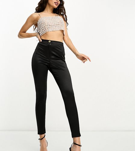 ASOS DESIGN Petite - Legging taille haute style disco - Noir - Asos Petite - Modalova